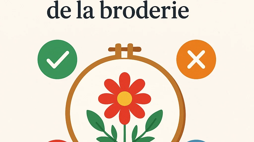 broderie avantages et inconvenients